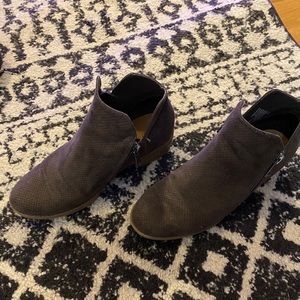 Brown Booties with Zipper